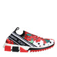 Dolce & Gabbana Multicolor Geranium Sorrento Sneakers Shoes