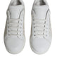 Dolce & Gabbana White Lace Portofino Low Top Sneakers Shoes