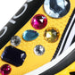 Dolce & Gabbana Yellow Sorrento Crystals Low Top Sneakers Shoes