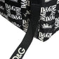 Dolce & Gabbana Black White DG Crown Logo Nylon Backpack Bag