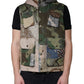 Dolce & Gabbana Multicolor Patchwork Hooded Vest Jacket