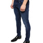 Dolce & Gabbana Dark Blue Cotton Stretch Skinny Denim Jeans