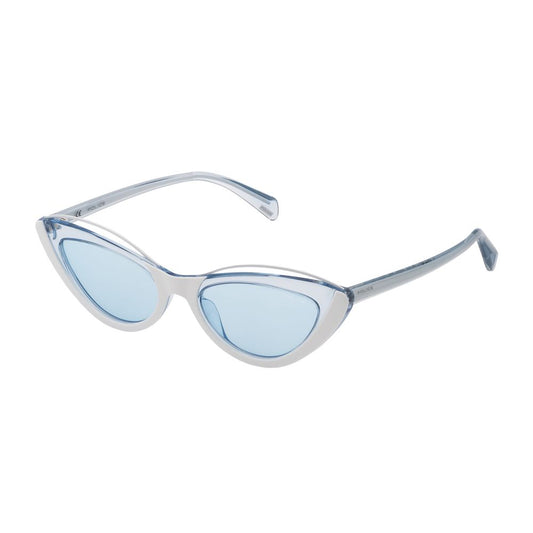 Police White Acetate Sunglasses