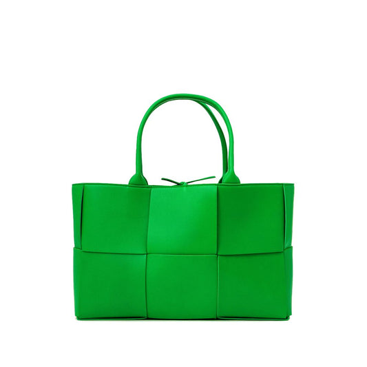 Bottega Veneta Green Leather Handbag