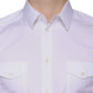 Dolce & Gabbana White Cotton Casual GOLD Short Sleeves Shirt