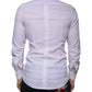 Dolce & Gabbana White Cotton Men Dress GOLD Formal Shirt