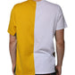 Dolce & Gabbana White Yellow Logo Print Short Sleeve T-shirt