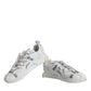 Dolce & Gabbana White Lace Up Low Top NS1 Sneakers Shoes