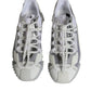 Dolce & Gabbana White Silver Low Top NS1 Sneakers Shoes