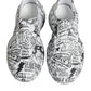 Dolce & Gabbana White Black Graffiti Daymaster Sneakers Shoes