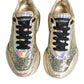 Dolce & Gabbana Gold Sequin Iridiscent Daymaster Sneakers Shoes