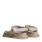 Dolce & Gabbana Beige Nappa Devotion Strap Men Sandals Shoes