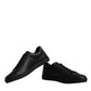 Dolce & Gabbana Black London Sacred Heart Men Sneakers Shoes