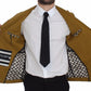 Dolce & Gabbana Elegant Yellow Cotton Blend Casual Blazer