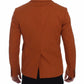 Dolce & Gabbana Orange Cotton Stretch Blazer