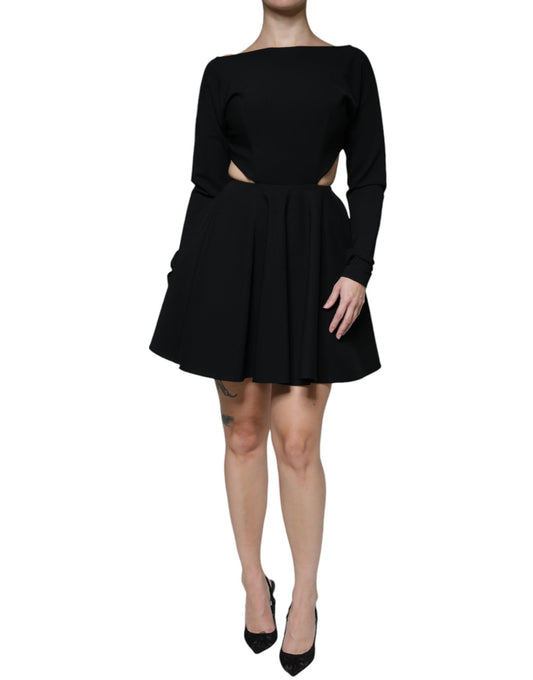 Dolce & Gabbana Black Cut Out A-line Mini Dress