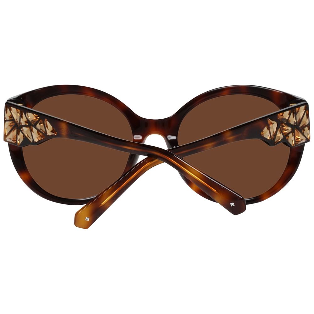 Swarovski Brown Plastic Sunglasses