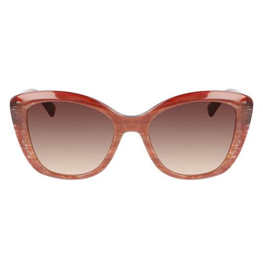 Longchamp Red Acetate Sunglasses