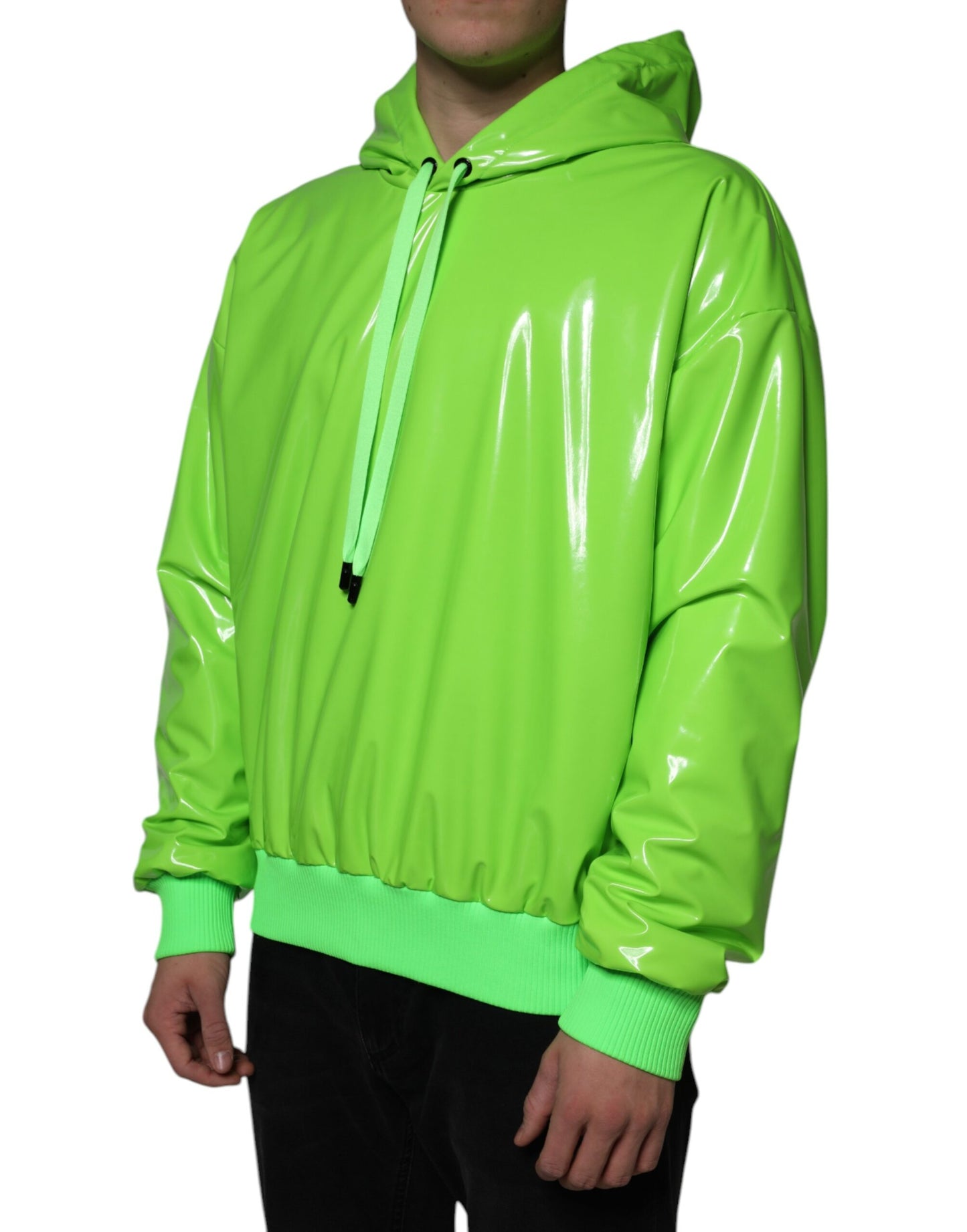 Dolce & Gabbana Neon Green Hooded Sweatshirt