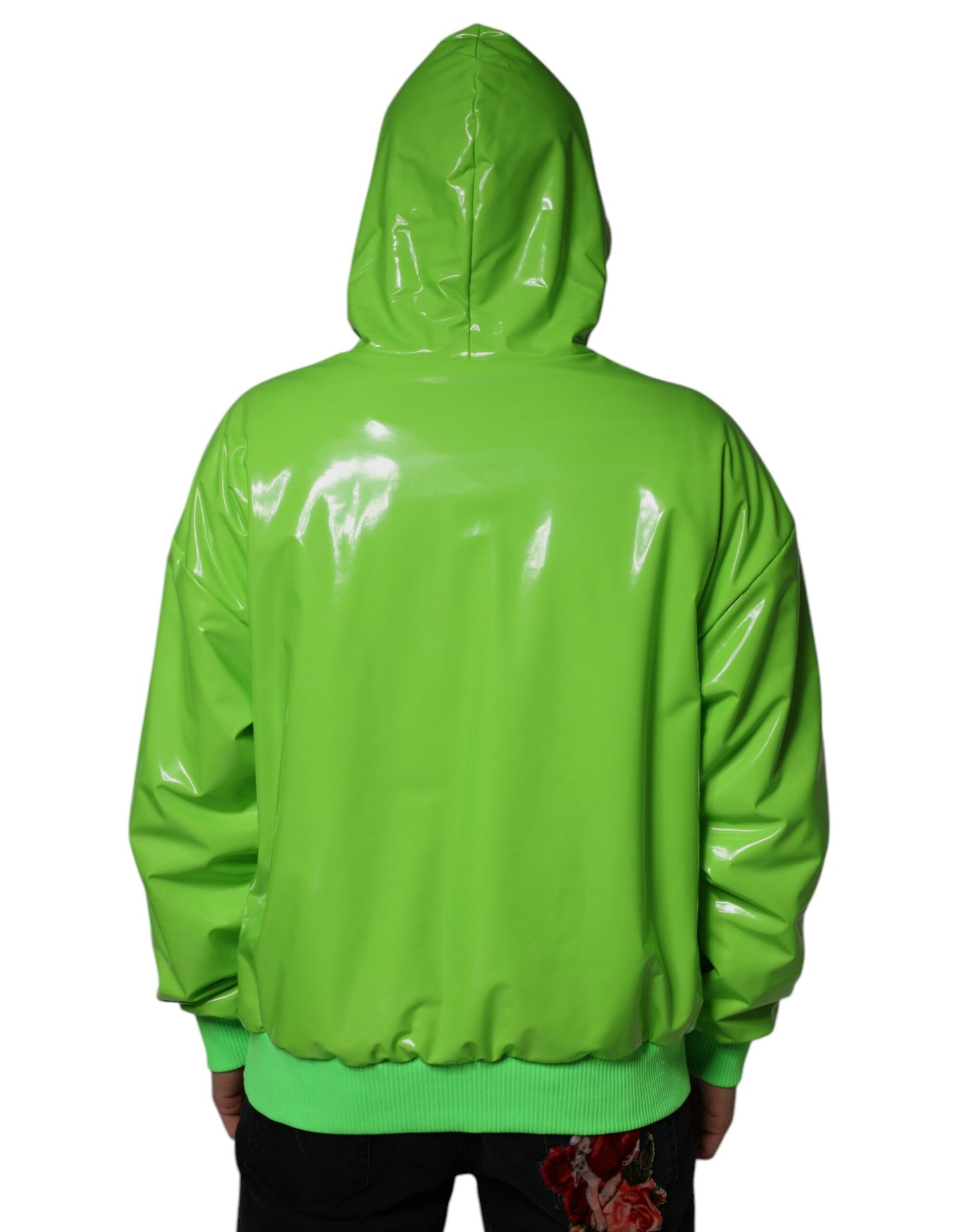 Dolce & Gabbana Neon Green Hooded Sweatshirt