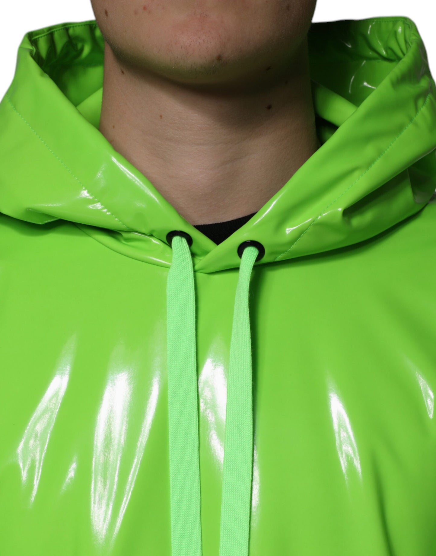 Dolce & Gabbana Neon Green Hooded Sweatshirt