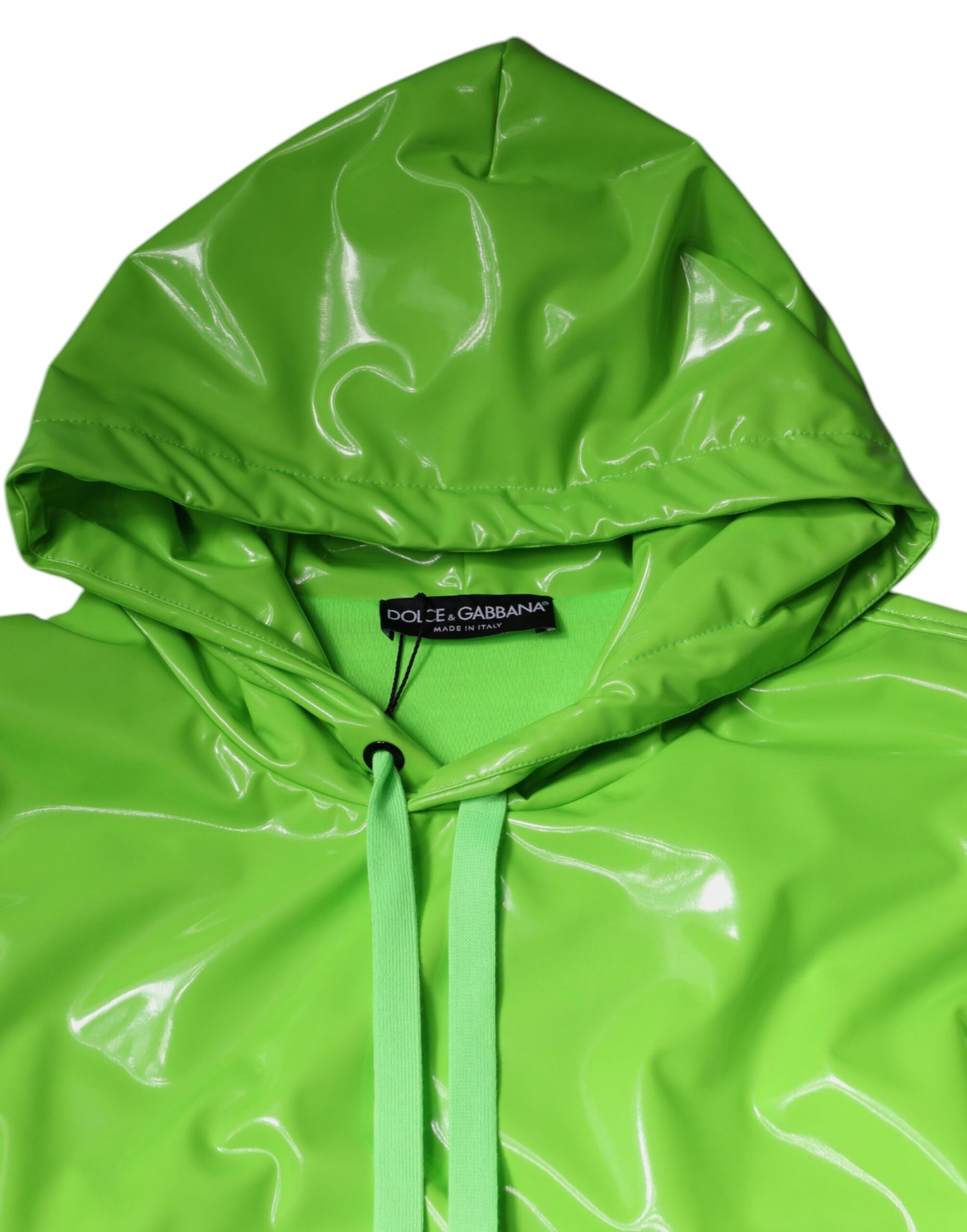 Dolce & Gabbana Neon Green Hooded Sweatshirt