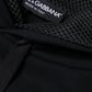 Dolce & Gabbana Black Hooded Pullover Men Sweatshirt Sweater