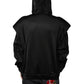 Dolce & Gabbana Black Viscose Full Zip Hooded Bomber Jacket