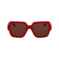 Karl Lagerfeld Red Acetate Sunglasses