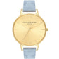 Olivia Burton Blue Synthetic Leather Watch