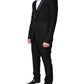 Dolce & Gabbana Black Wool 3 Piece Slim Fit Formal Suit