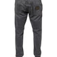 Dolce & Gabbana Dark Gray Cotton Stretch Skinny Denim Jeans