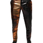 Dolce & Gabbana Multicolor Jacquard Skinny Men Pants