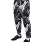 Dolce & Gabbana Gray Banana Leaf Cotton Stretch Capri Pants