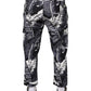 Dolce & Gabbana Gray Banana Leaf Cotton Stretch Capri Pants