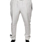 Dolce & Gabbana White Polyester Formal Dress Pants