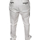 Dolce & Gabbana White Polyester Formal Dress Pants