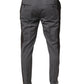 Dolce & Gabbana Black Cotton Wool Formal Dress Pants