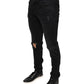 Dolce & Gabbana Black Tattered Cotton Skinny Men Denim Jeans