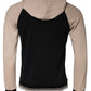 Dolce & Gabbana Black Beige Hooded Men Sweatshirt Sweater