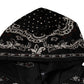 Dolce & Gabbana Black White Bandana Hooded Sweatshirt Sweater