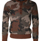 Dolce & Gabbana Multicolor Camouflage Men Pullover Sweater