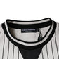 Dolce & Gabbana Black White Stripes Logo Sweatshirt Sweater