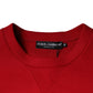 Dolce & Gabbana Maroon DG Logo Cotton Sweatshirt Sweater