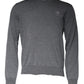 Dolce & Gabbana Dark Gray Wool Crew Neck Pullover Sweater