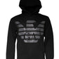 Emporio Armani Black Logo Print Hooded Men Sweatshirt Sweater