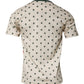 Dolce & Gabbana Beige Graphic Print Polka Dot Cotton T-shirt