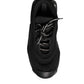 Dolce & Gabbana Black Lace Up Wave Low Top Sneakers Men Shoes