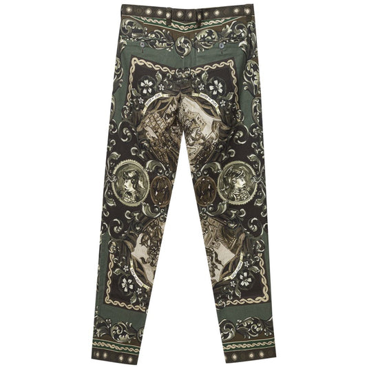 Dolce & Gabbana Green Cotton Jeans & Pant