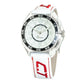 Chronotech White Leather Watch